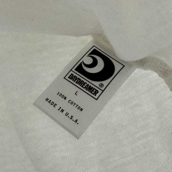 Free People Daydreamer Lover Baby Tee Vintage White Large - Picture 6 of 8